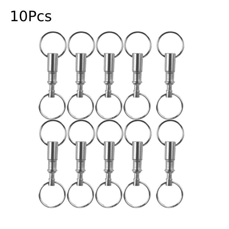 Keycap Puller Ring - 10pcs Dual Detachable Keychains Quick Release