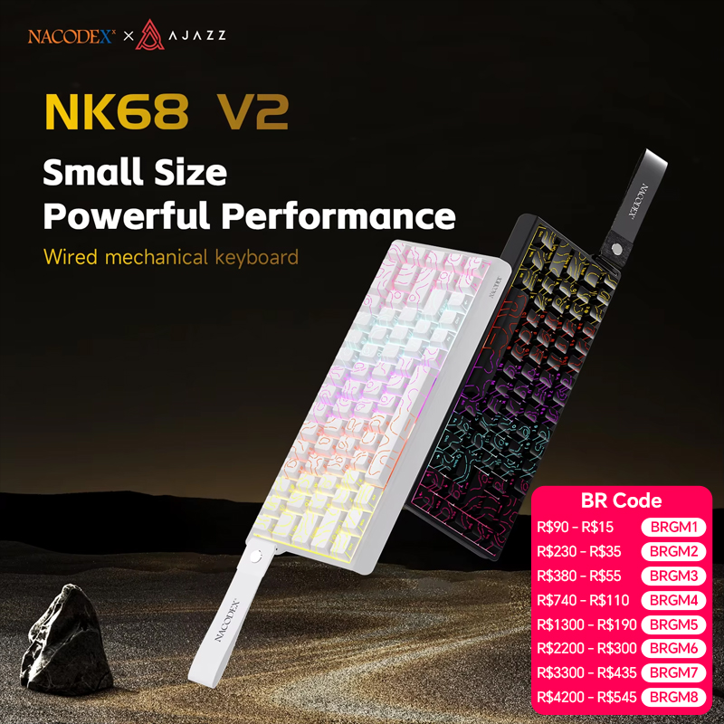 Gaming Keyboard And Mouse Set - AJAZZ NK68V2 Single-Mode Wired Mechanical Keyboard