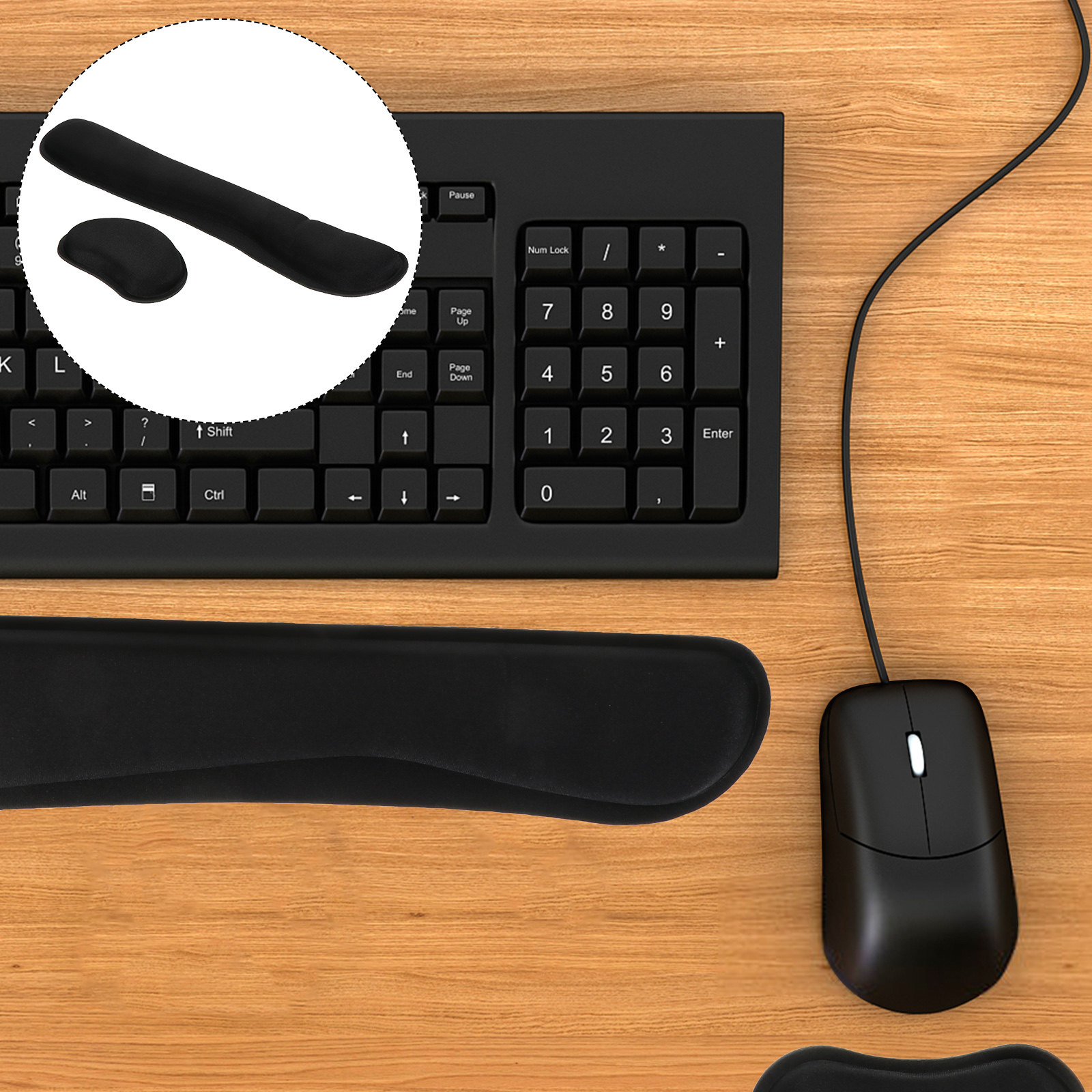 1Set Memory Foam Wrist Rest Se - Gaming Keyboard And Mouse Set review and price