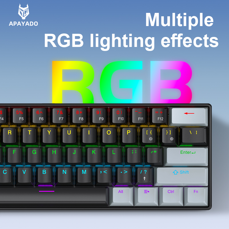 APAYADO K61 Mini Mechanical Ke - Keyboard Gaming Blue Switch review and price