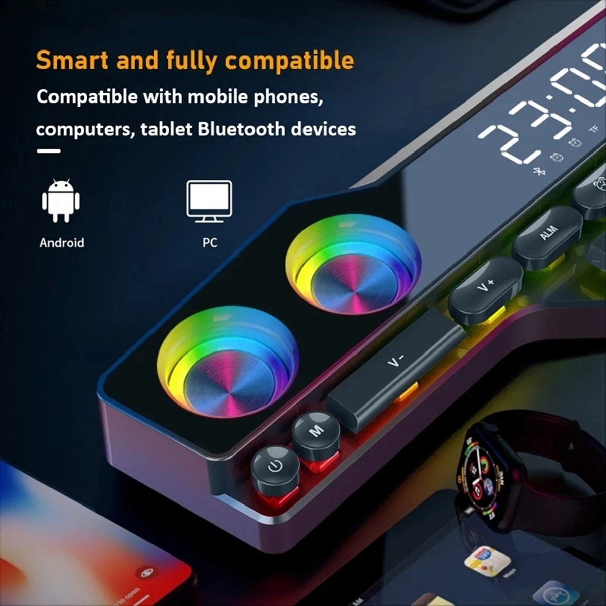 DTC5 V18 Dazzle Colour Speaker - Gaming Keyboard Bluetooth review and price