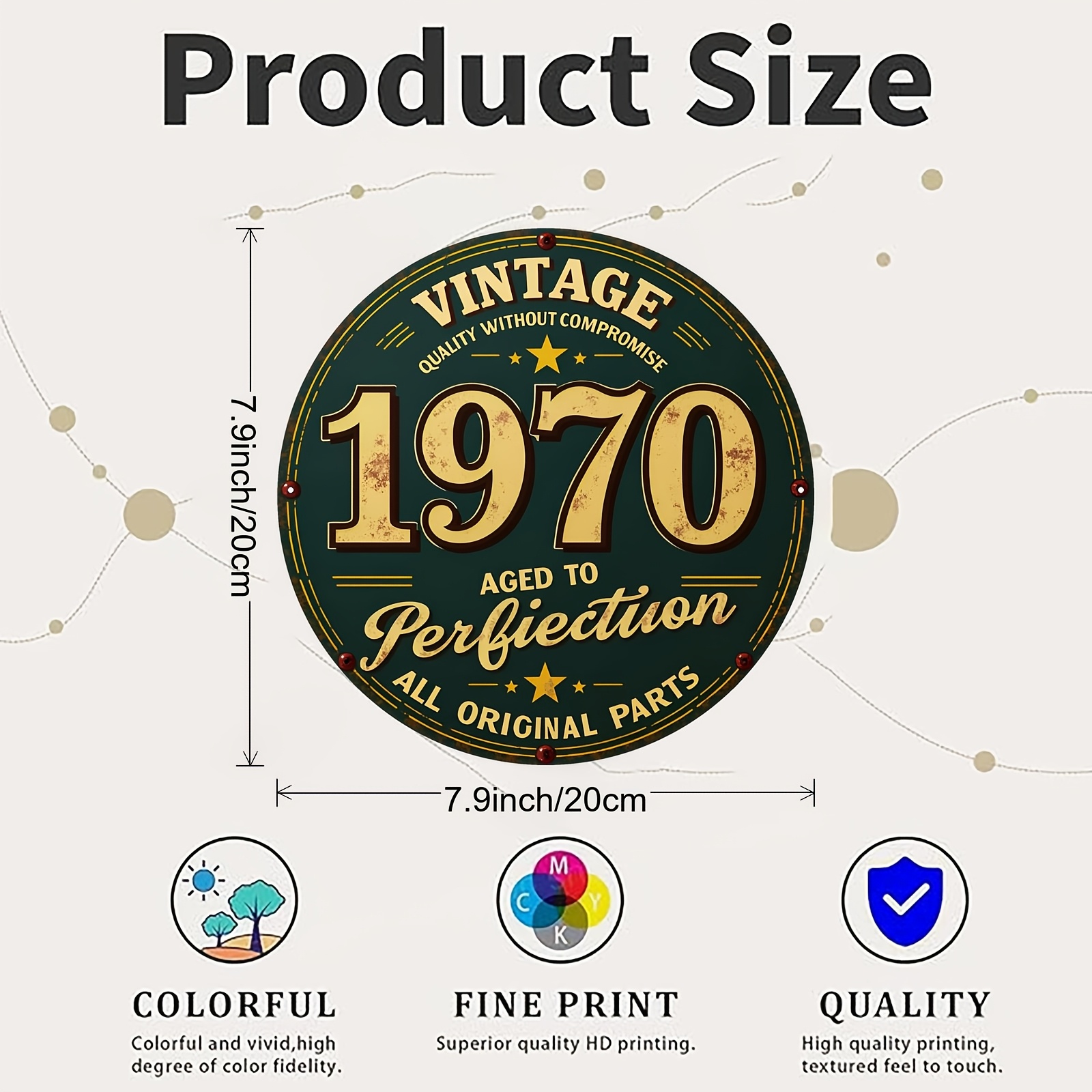 2D Flat, 1pc 1pcs 1970 Vintage - Brass Weight Plate review and price