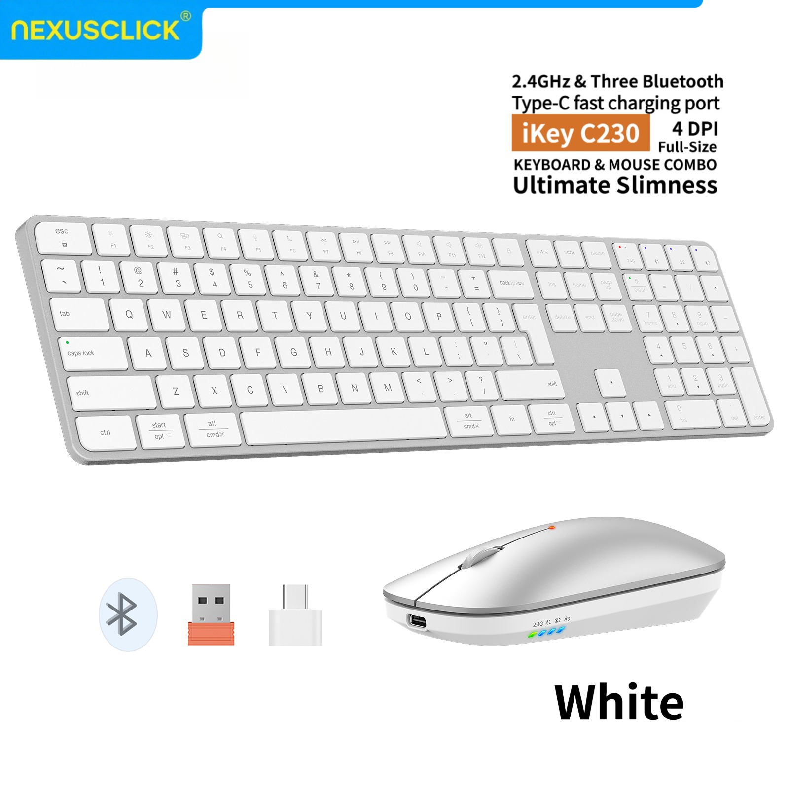 NexusClick Rechargeable Wirele - Gaming Keyboard That Is Quiet review and price