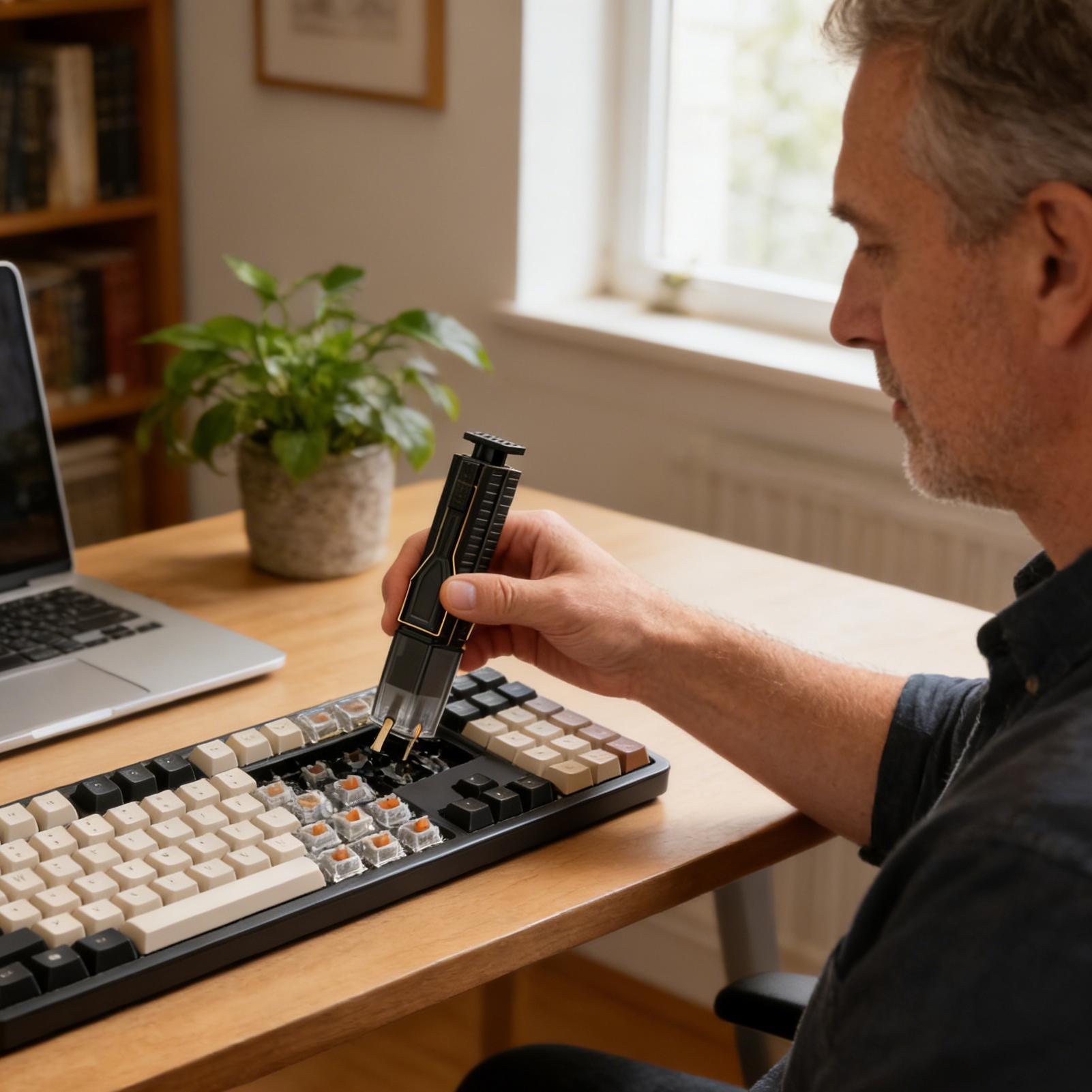 2 In 1 Keyboard Keycaps Switch - Keycap Puller Ring review and price