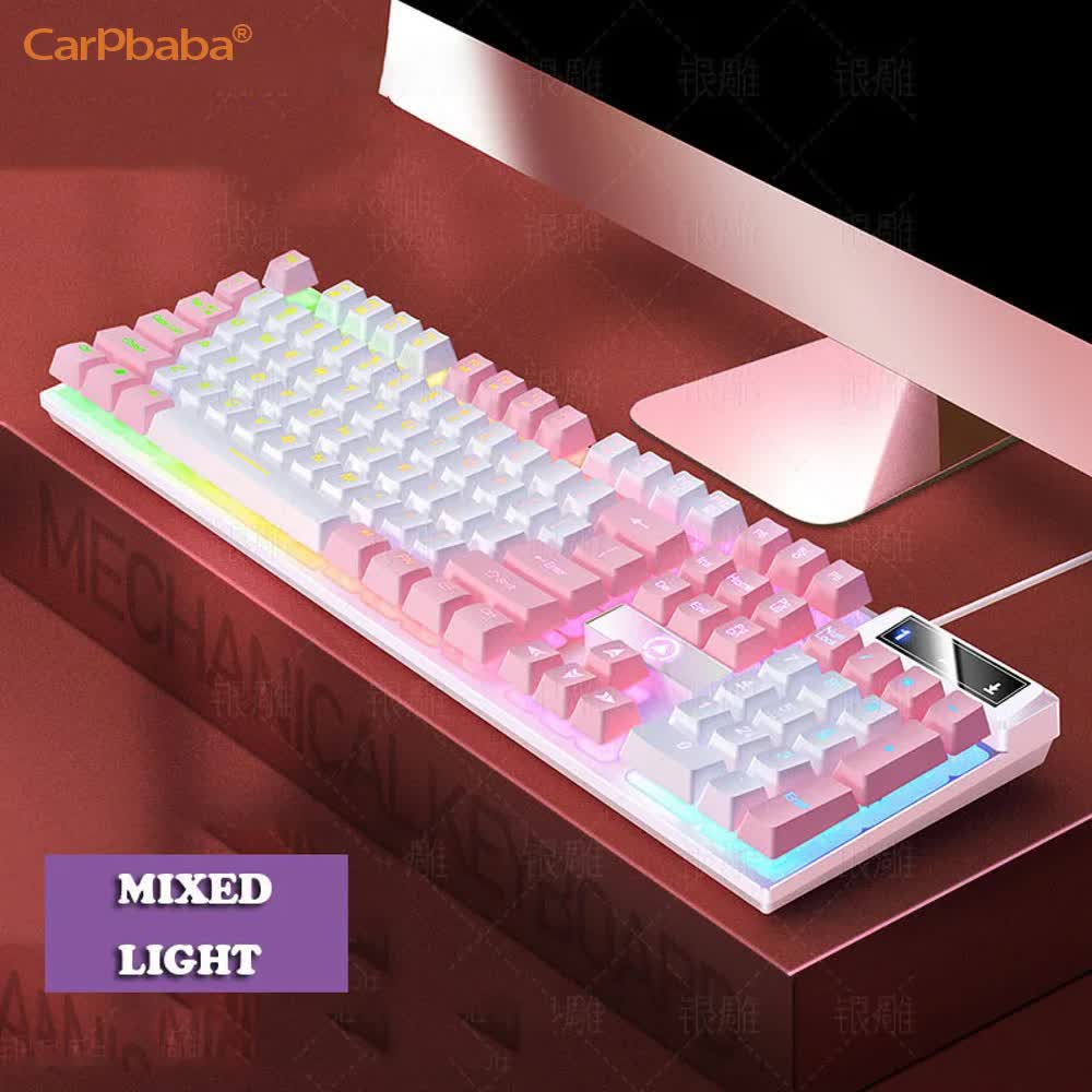 Carpbaba K500 104 Key USB Wire - Gaming Keyboard And Mouse Set review and price