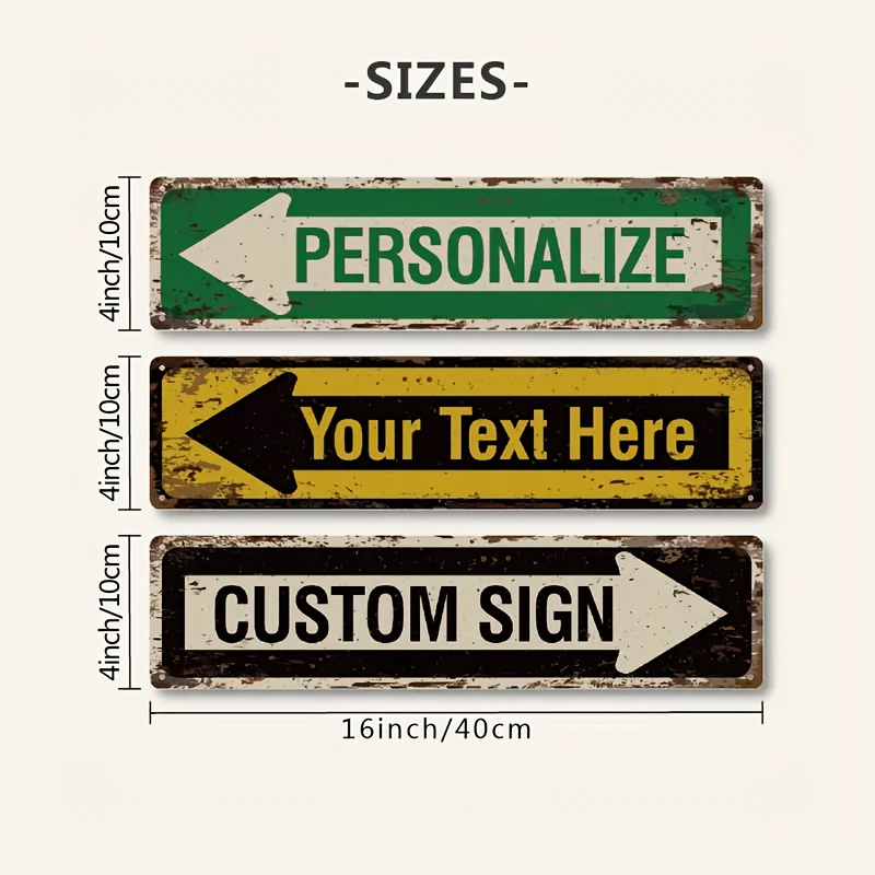 1PC Vintage Metal Tin Sign Str - Brass Weight Plate review and price