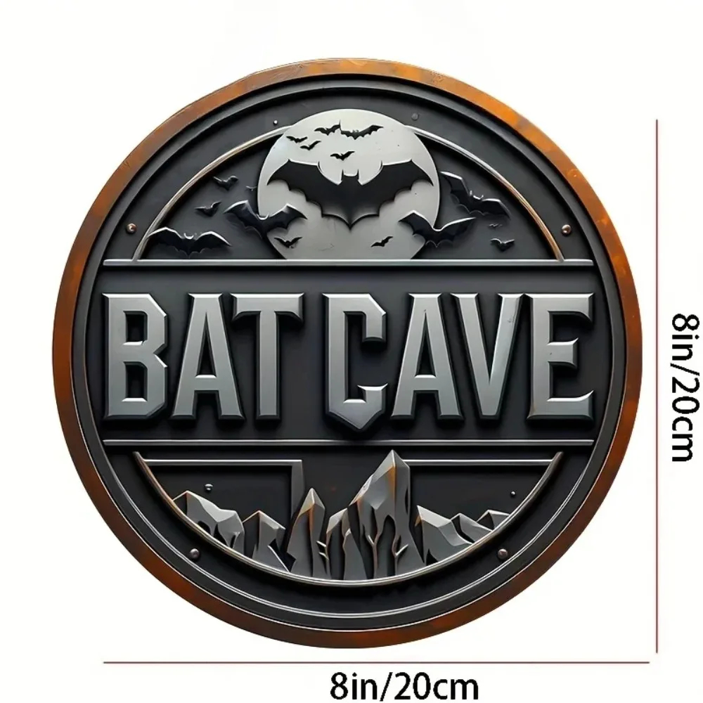 Vintage Batcave Metal Sign - 8 - Brass Weight Plate review and price
