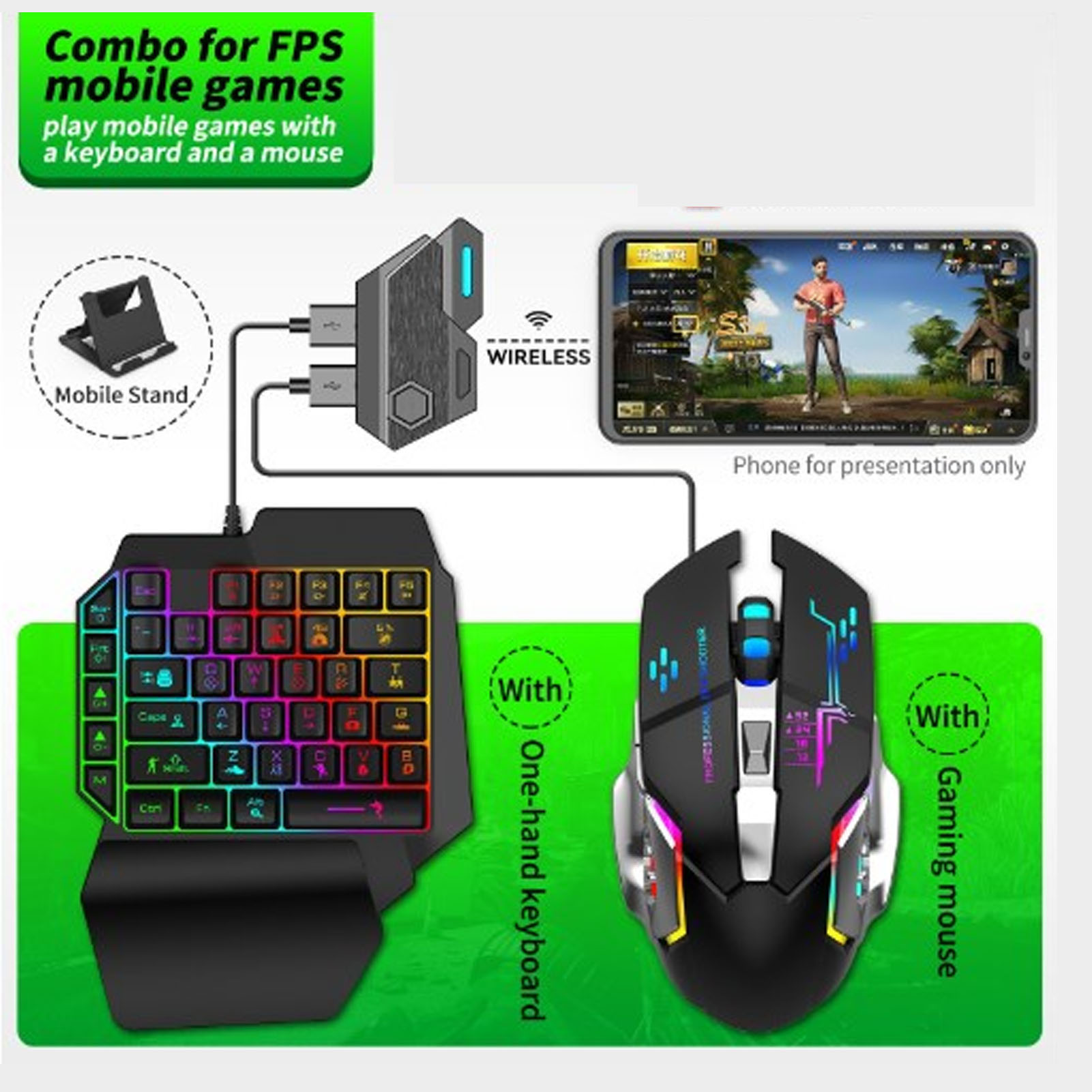 Keyboard Mouse Converter Set R - Gaming Keyboard And Mouse Set review and price