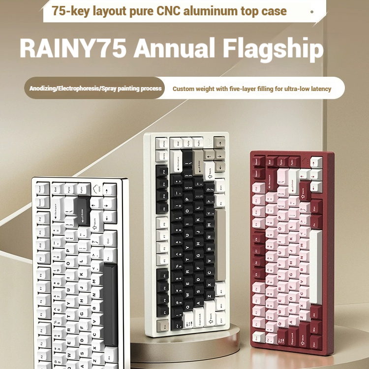Wireless Bluetooth RAINY75 Cus - Gaming Keyboard Bluetooth review and price