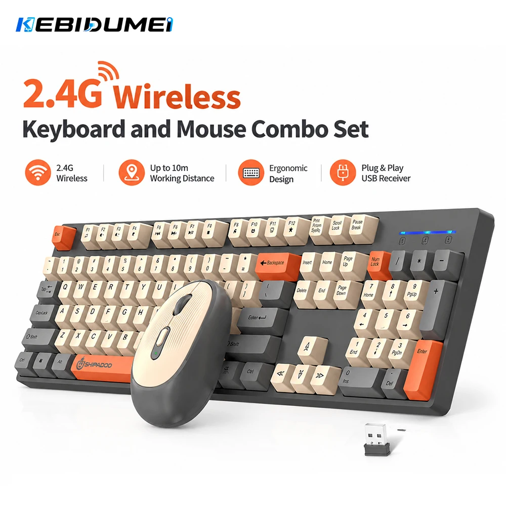 KEBIDUMEI 2.4G Wireless Keyboa - Gaming Keyboard And Mouse Set review and price