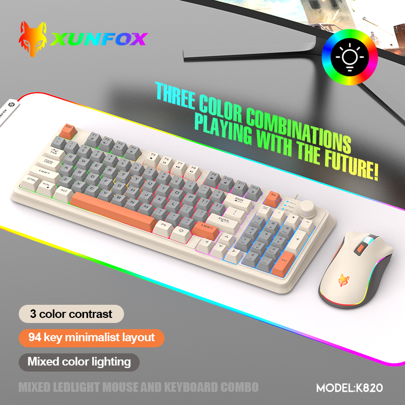 K820 USB Wired Game Keyboard M - Gaming Keyboard And Mouse Set review and price